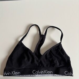 Calvin Klein Black Logo-Trim Wireless Bralette